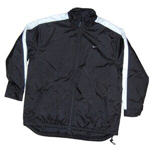 Vintage Black Label Nike Full Zip Quilted Insulated Jacket Mens XL Little Swoosh